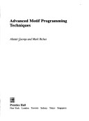 Book cover for Advanced Motif Programming Technique