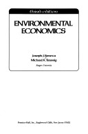 Book cover for Environmental Economics