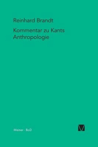Cover of Kritischer Kommentar zu Kants Anthropologie in pragmatischer Hinsicht (1798)