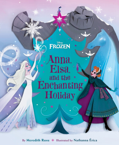Book cover for Frozen: Anna, Elsa, and the Enchanting Holiday