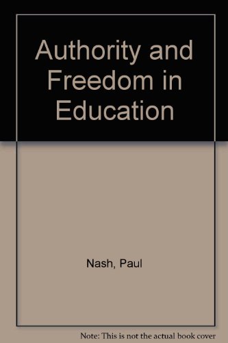 Book cover for Authority and Freedom in Education