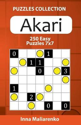 Book cover for Akari - 250 Easy Puzzles 7x7