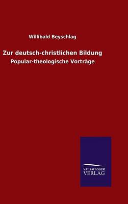 Book cover for Zur deutsch-christlichen Bildung