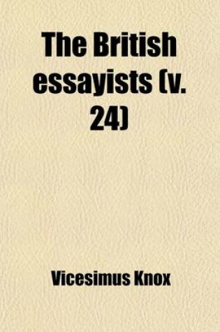 Cover of The British Essayists (Volume 24)