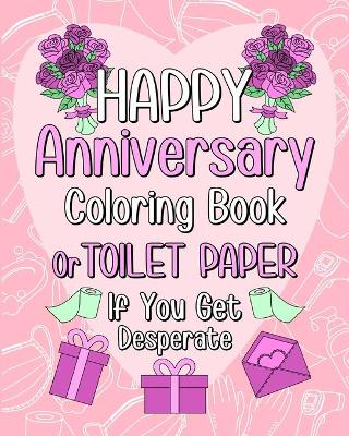 Book cover for Happy Anniversary Coloring Book