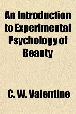 Book cover for An Introduction to Experimental Psychology of Beauty