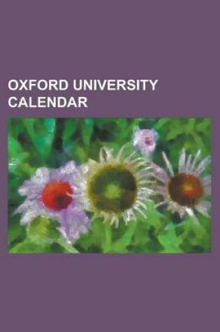 Cover of Oxford University Calendar