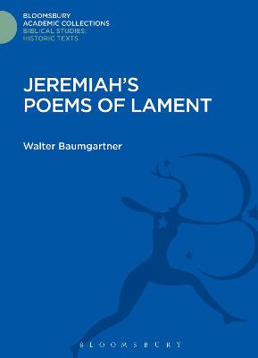 Cover of Jeremiah's Poems of Lament