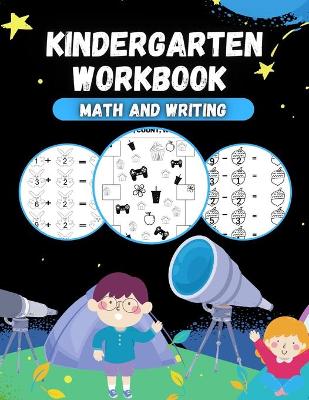 Book cover for Kindergarten workbook math and writing