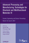 Book cover for Advanced Processing and Manufacturing Technologiesfor Structural and Multifunctional Materials VI, Volume 33, Issue 8