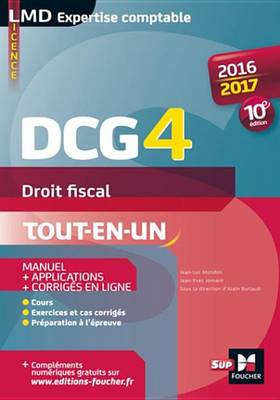 Book cover for Dcg 4 - Droit Fiscal - Manuel Et Applications - 10e Edition - Millesime 2016-2017