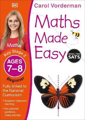 Book cover for Maths Made Easy: Beginner, Ages 7-8 (Key Stage 2)