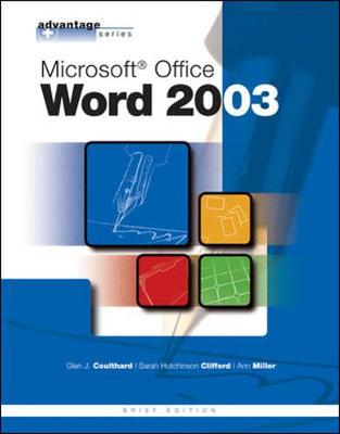 Book cover for The Advantage Series: Microsoft Office Word 2003, Brief Edition