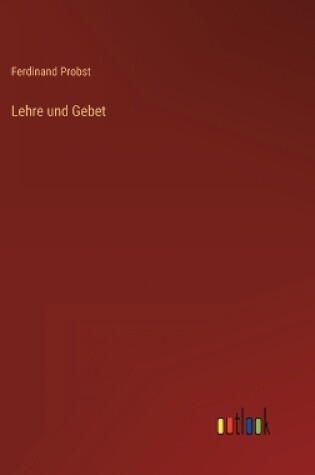 Cover of Lehre und Gebet