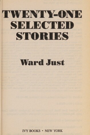Cover of Twenty-One Selected Stories