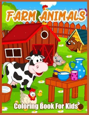 Book cover for Farm Animals Coloring Book