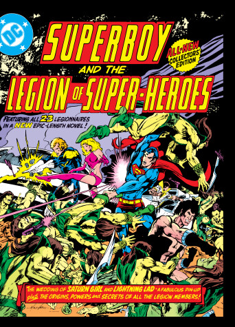 Book cover for Superboy and the Legion of Super-Heroes (Tabloid Edition)