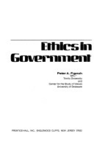 Cover of Ethics in Government