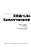 Book cover for Ethics in Government