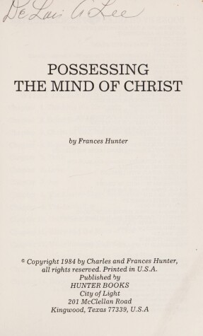 Book cover for Possessing the Mind of Christ