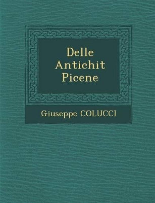 Book cover for Delle Antichit Picene