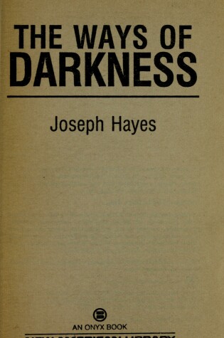 Cover of Ways of Darkness