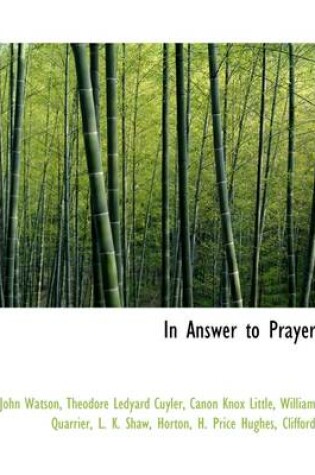 Cover of In Answer to Prayer