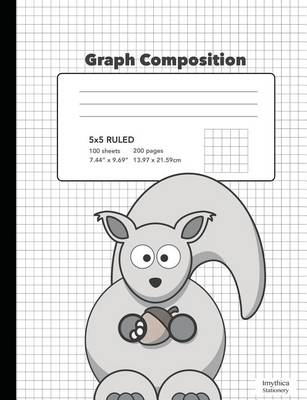 Book cover for Cute Squirrel Graph Composition Book 5x5