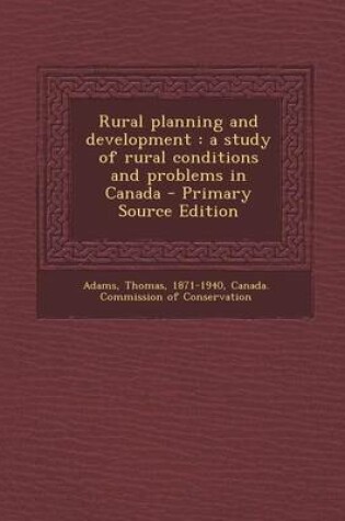Cover of Rural Planning and Development