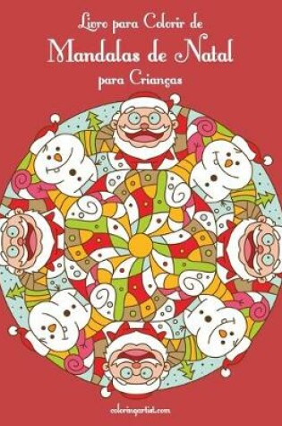 Cover of Livro para Colorir de Mandalas de Natal para Crianças