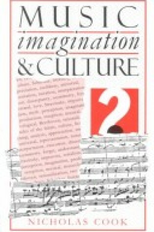Cover of Music, Imagination and Culture
