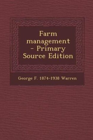 Cover of Farm Management