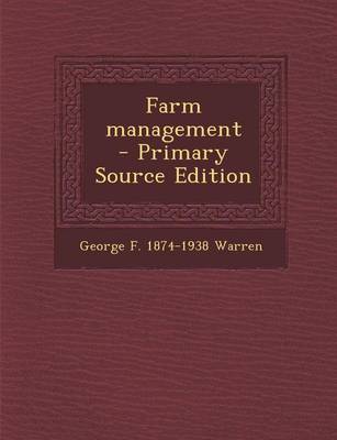 Book cover for Farm Management