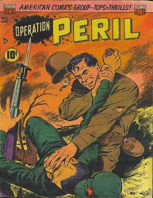 Book cover for Operation Peril Number 11 Golden Age Comic Book