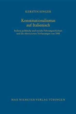 Cover of Konstitutionalismus auf Italienisch