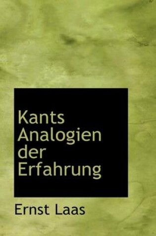 Cover of Kants Analogien Der Erfahrung