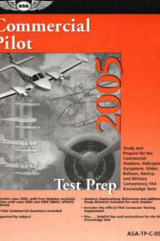 Cover of Commercial Pilot Test Prep 2005