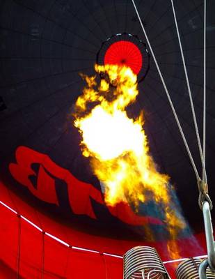 Book cover for Jumbo Oversized Ignition on a Hot Air Balloon