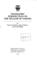 Cover of Geographic Perspectives on the Wealth of Nations