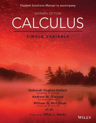 Book cover for Calculus: Single Variable, 7e Student Solutions Manual