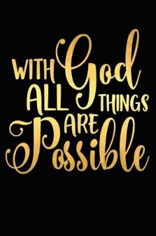 Cover of With God All Things Are Possible