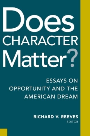 Cover of Does Character Matter?