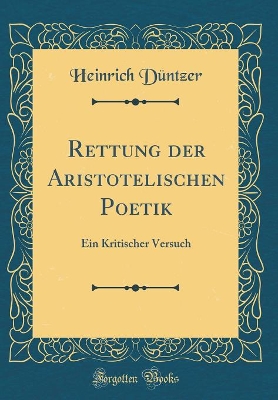 Book cover for Rettung Der Aristotelischen Poetik