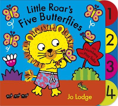 Book cover for Little Roar's Five Butterflies Board Book