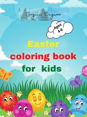 Book cover for Easter coloring book for kids