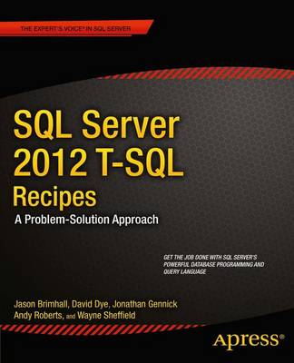 Book cover for SQL Server 2012 T-SQL Recipes