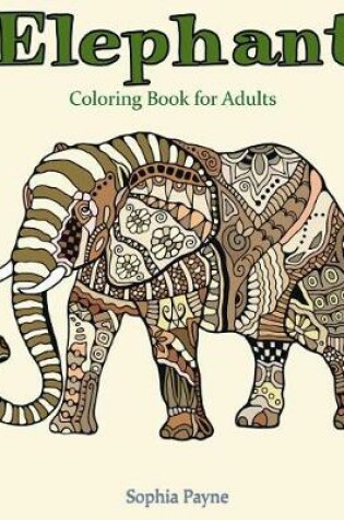 Cover of Elephant Coloring Book for Adults