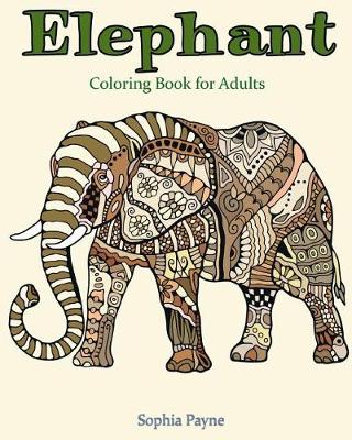 Book cover for Elephant Coloring Book for Adults