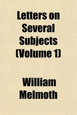 Book cover for Letters on Several Subjects (Volume 1)