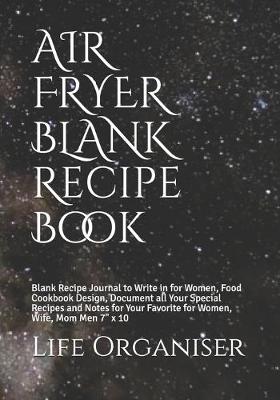 Book cover for AIR FRYER BLANK Recipe Book